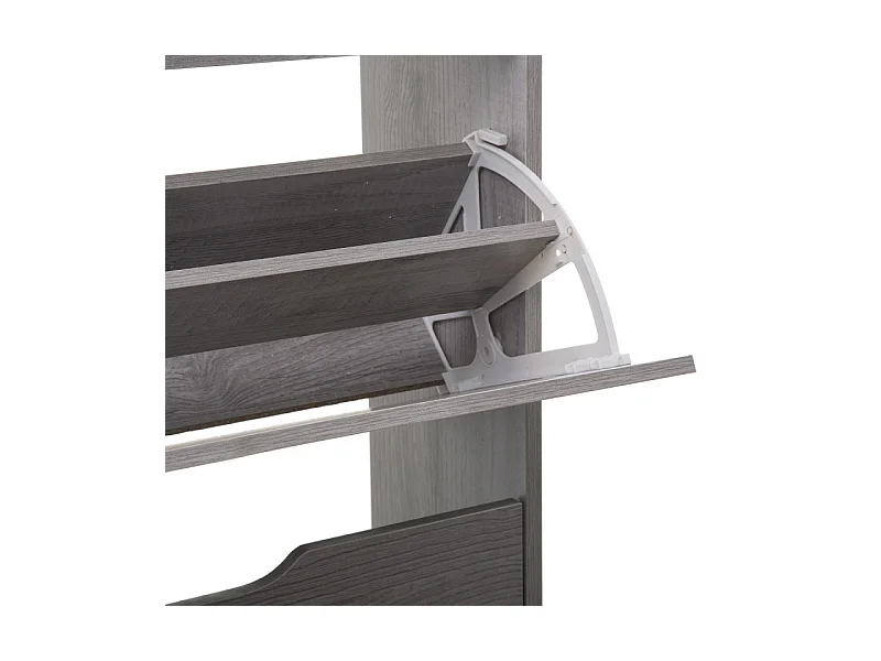Zapatero Olaya 5 Five 3 puertas gris 115x60x24 cm