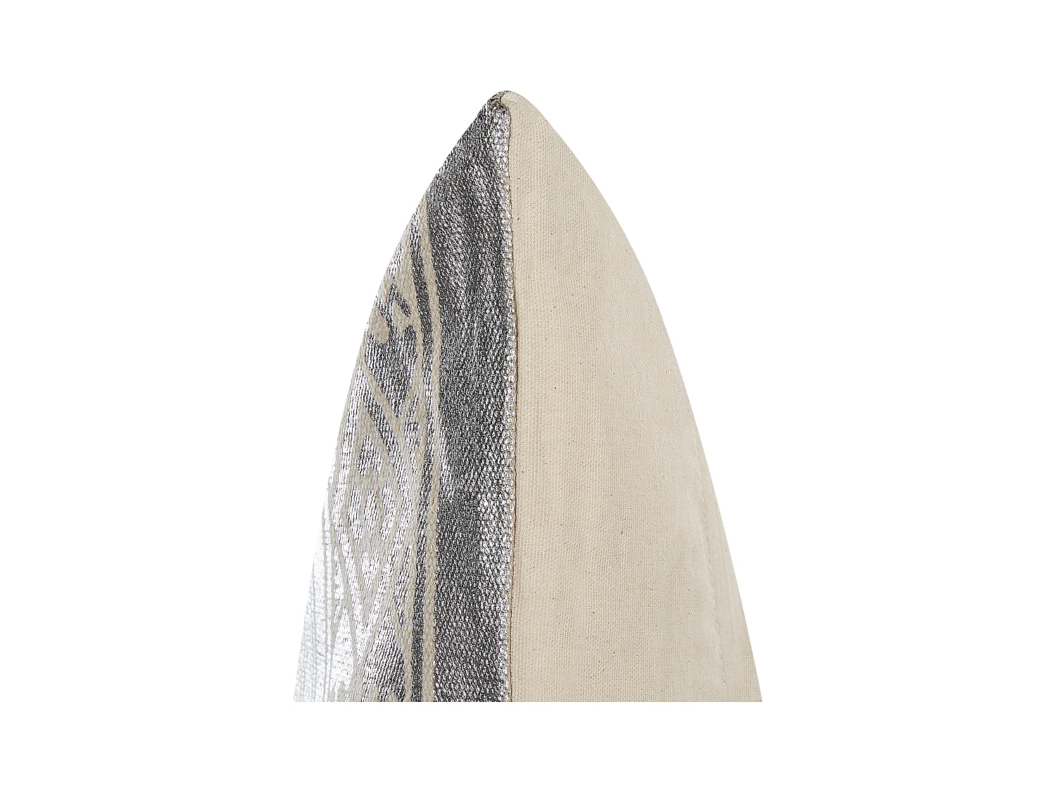 Zestaw 2 poduszek dekoracyjnych OUJDA Bawełna 50 x 50 cm Srebrny Wzór geometryczny