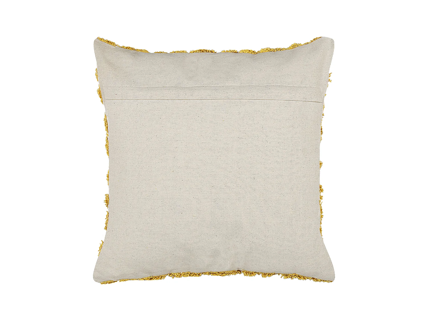 Conjunto de 2 almofadas decorativas ALCEA Algodão 45 x 45 cm Amarelo Padrão geométrico