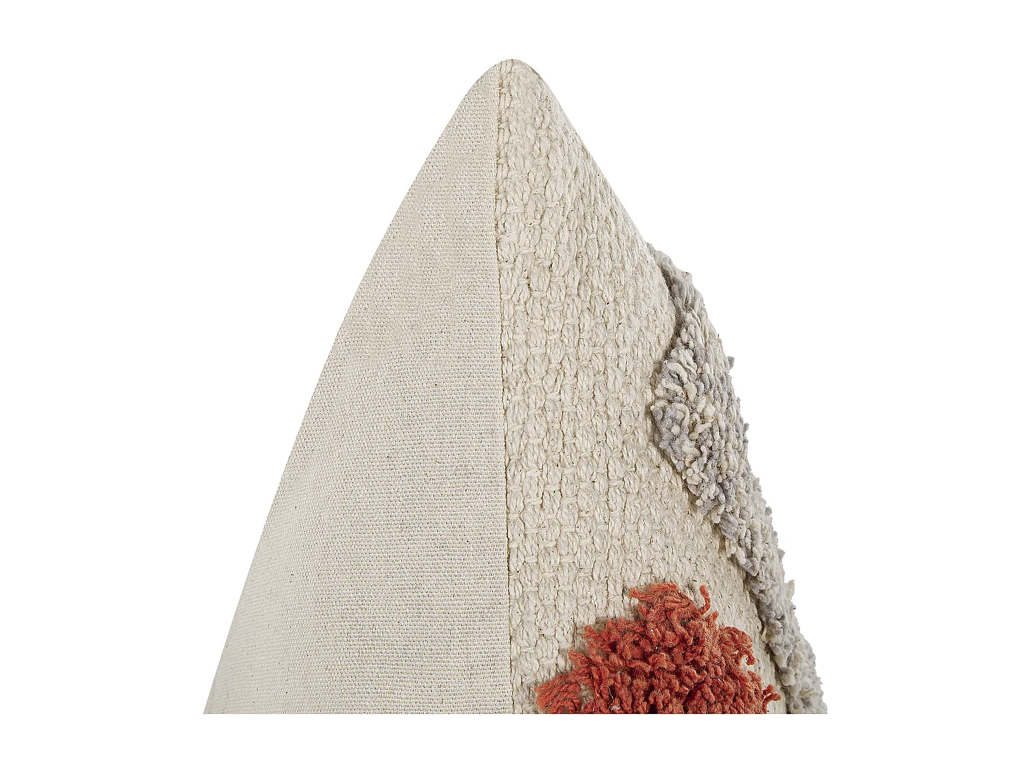 Sierkussen set van 2 getuft oranje/beige 45 x 45 cm BREVIFOLIA