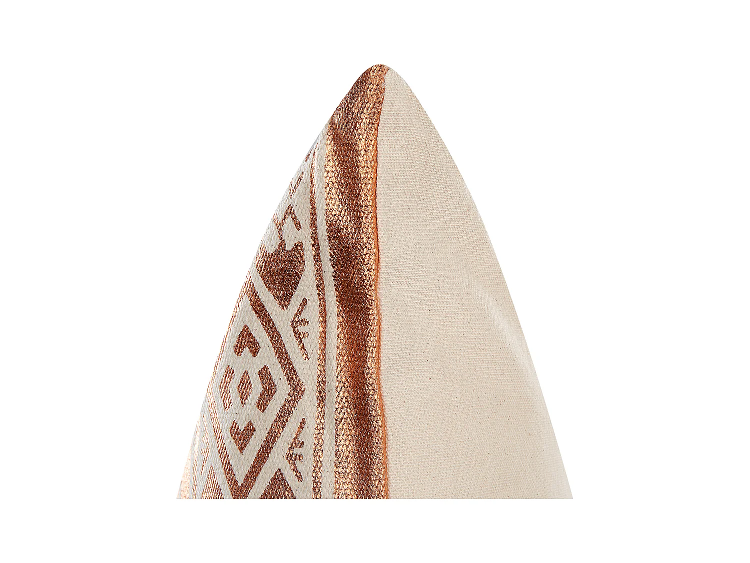 Coussin OUJDA Coton 50 x 50 cm Cuivré Motif géométrique