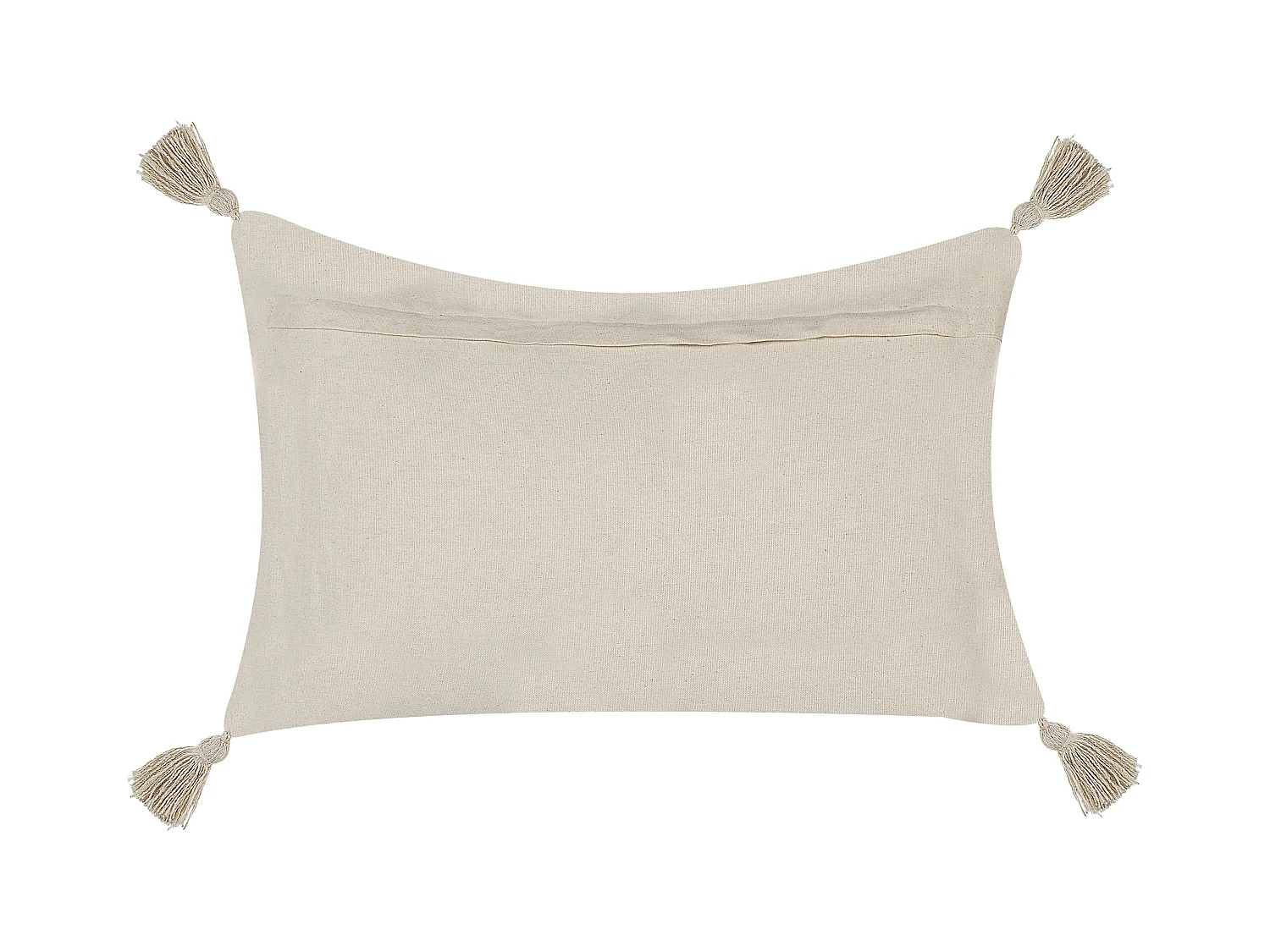 Zestaw 2 poduszek dekoracyjnych CRATAEGUS Bawełna 40 x 60 cm Jasnobeżowy Wzór geometryczny