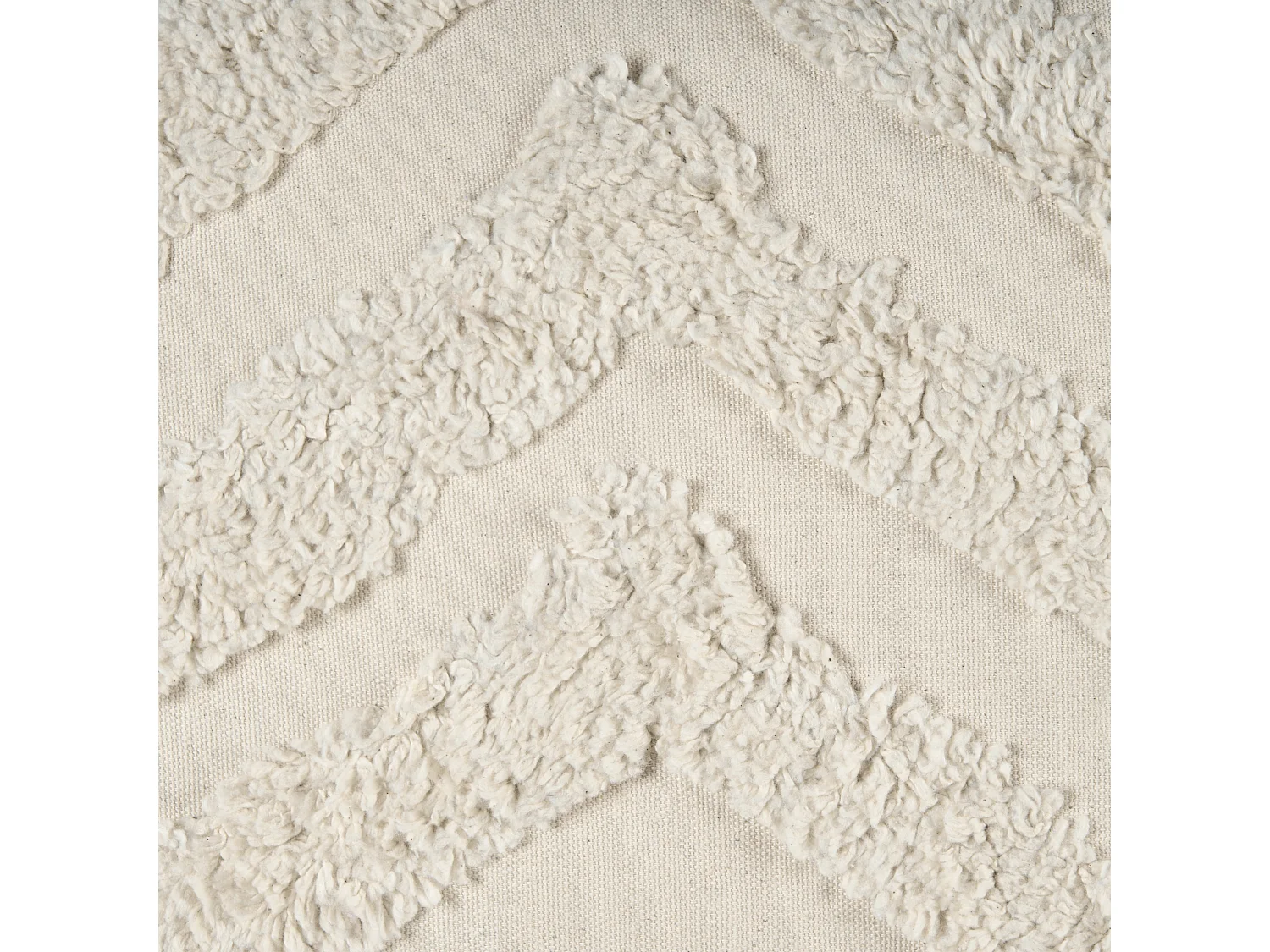 Set di 2 cuscini CRATAEGUS Cotone 40 x 60 cm Beige chiaro Trama geometrica