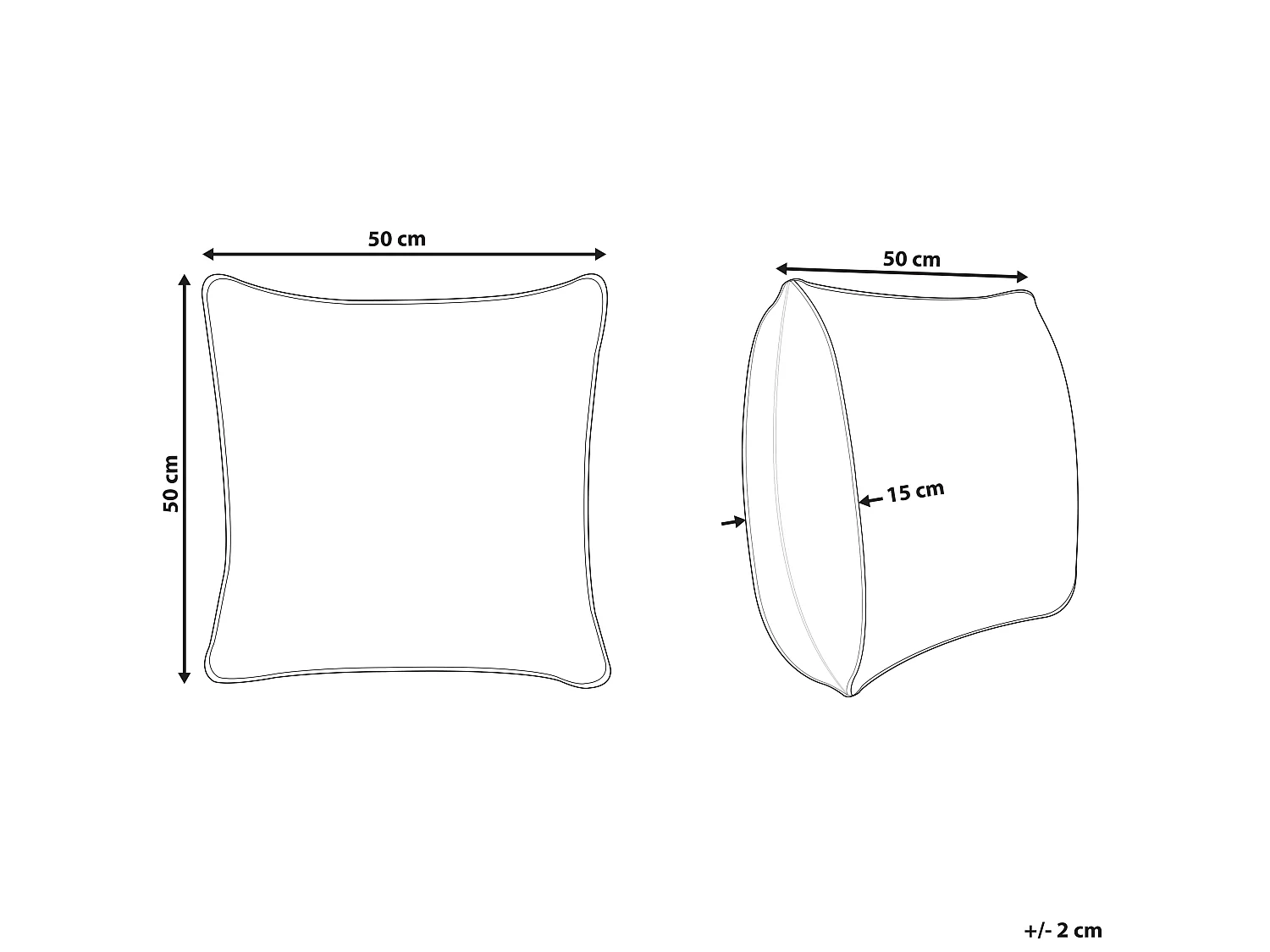 Sierkussen SAFI Katoen 50 x 50 cm Blauw Geometrisch patroon