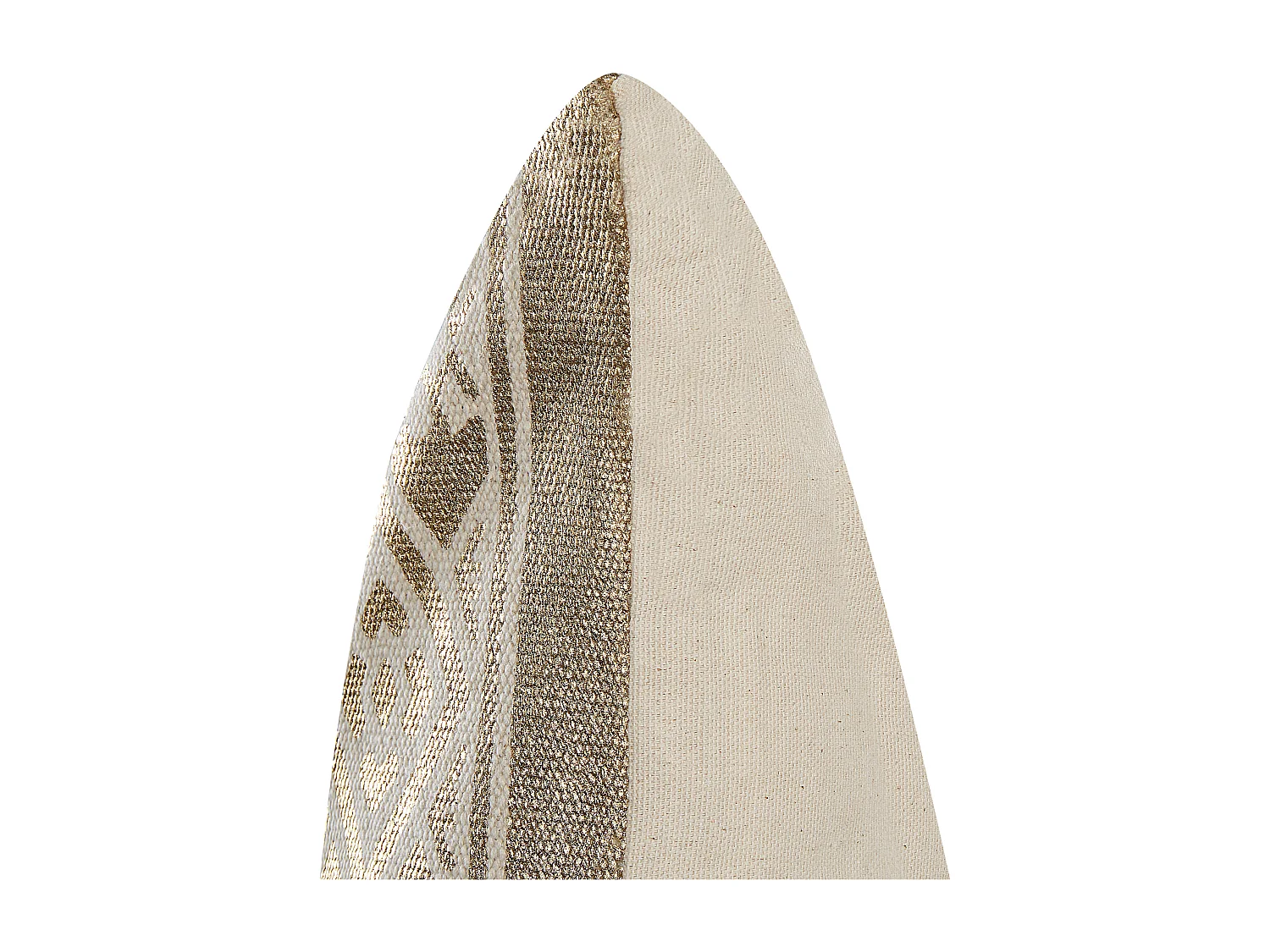 Set van 2 decoratieve kussens OUJDA Katoen 50 x 50 cm Goud Geometrisch patroon