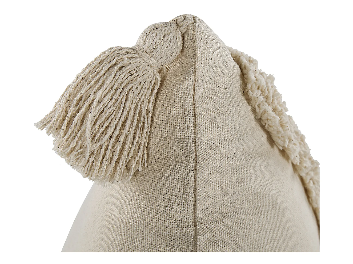 Lot de 2 coussins décoratifs CERINTHE Coton 40 x 60 cm Beige clair Motif à chevrons