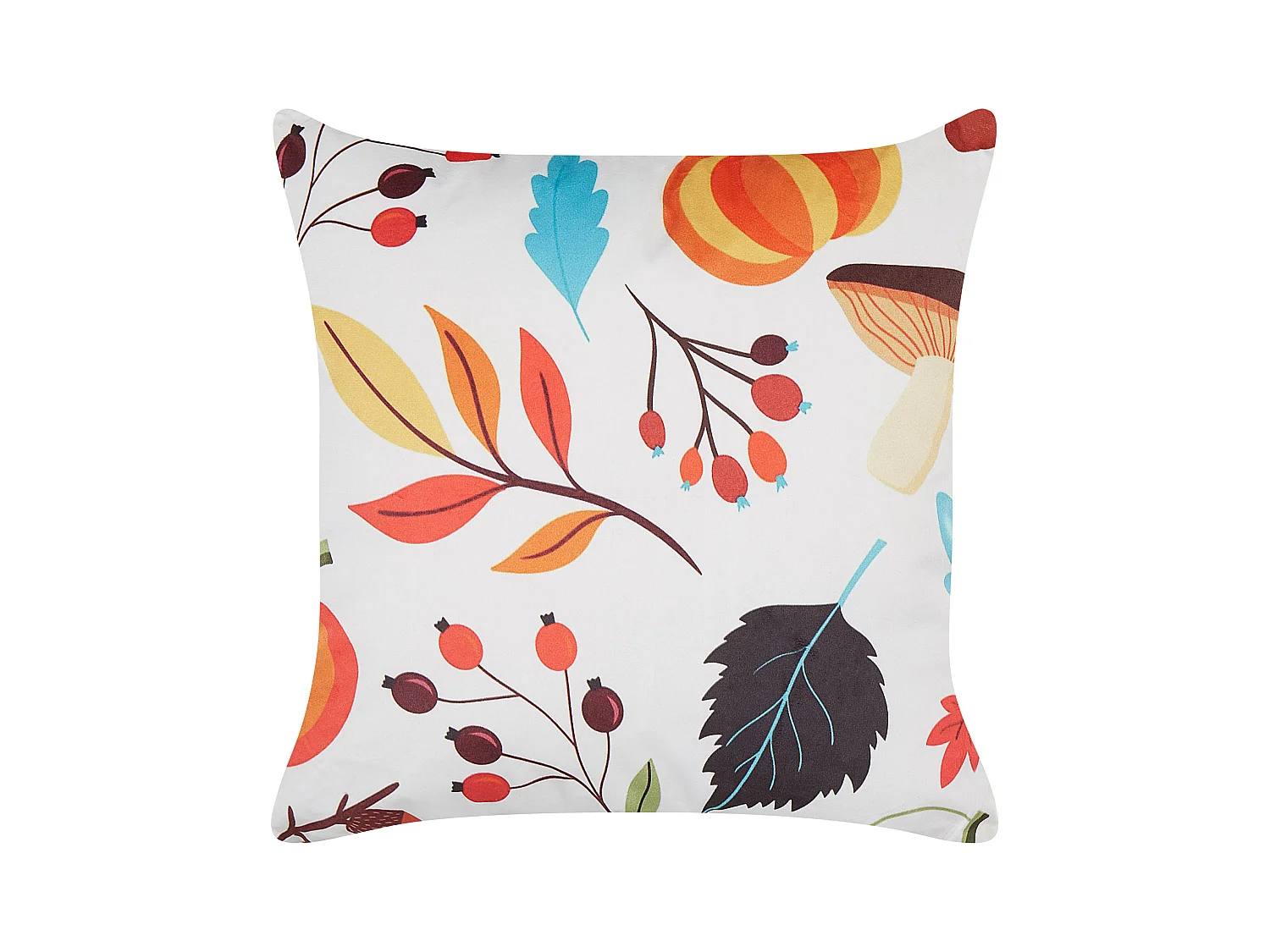 Conjunto de 2 almofadas decorativas VISCARIA Veludo 45 x 45 cm Multicolor Padrão de plantas