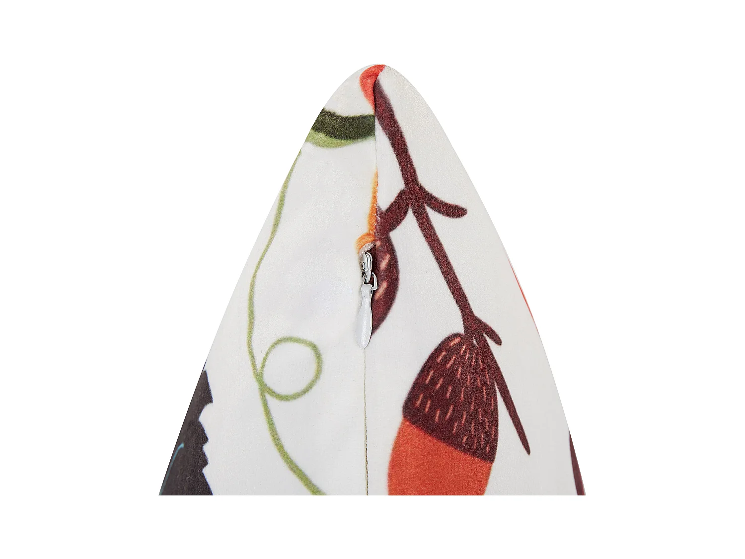 Conjunto de 2 almofadas decorativas VISCARIA Veludo 45 x 45 cm Multicolor Padrão de plantas