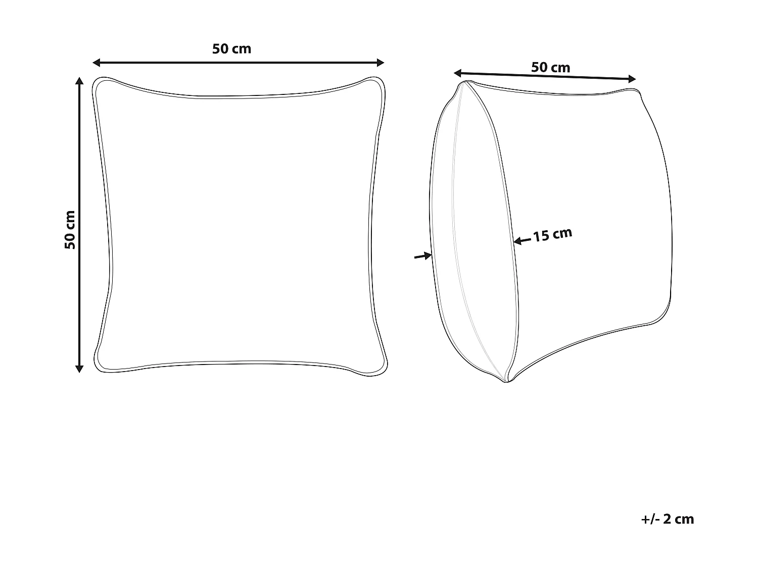 Coussin OUJDA Coton 50 x 50 cm Argenté Motif géométrique