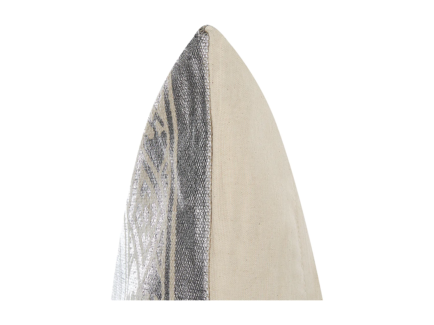 Coussin OUJDA Coton 50 x 50 cm Argenté Motif géométrique