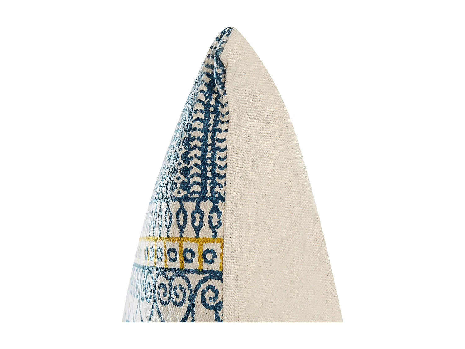 Lot de 2 coussins décoratifs SIDI Coton 50 x 50 cm Bleu Motif géométrique