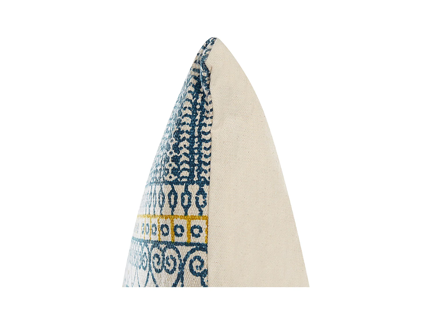 Lot de 2 coussins décoratifs SIDI Coton 50 x 50 cm Bleu Motif géométrique