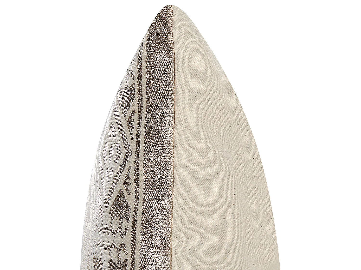 Coussin OUJDA Coton 50 x 50 cm Rose doré Motif géométrique