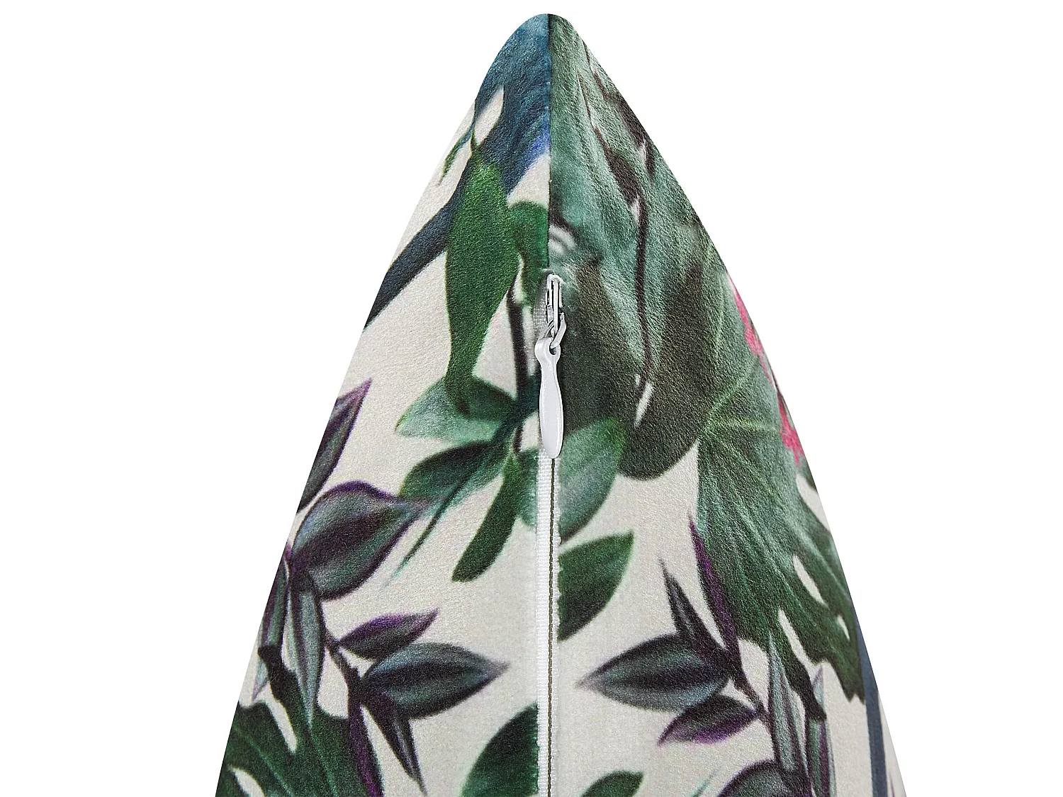 Sierkussen GASTERIA Fluweel 45 x 45 cm Groen Bladpatroon