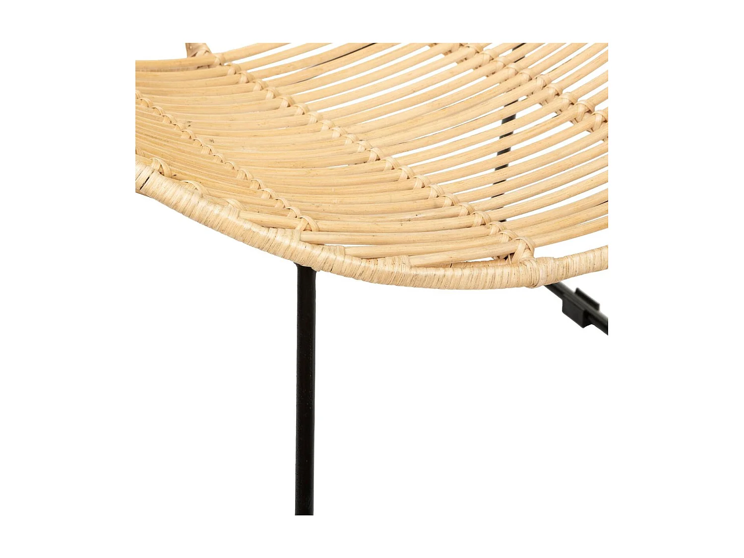 Fauteuil en Rotin et Métal H 80 cm