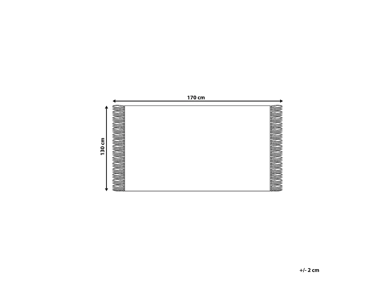 Plaid HAPREK 130 x 170 cm Blauw