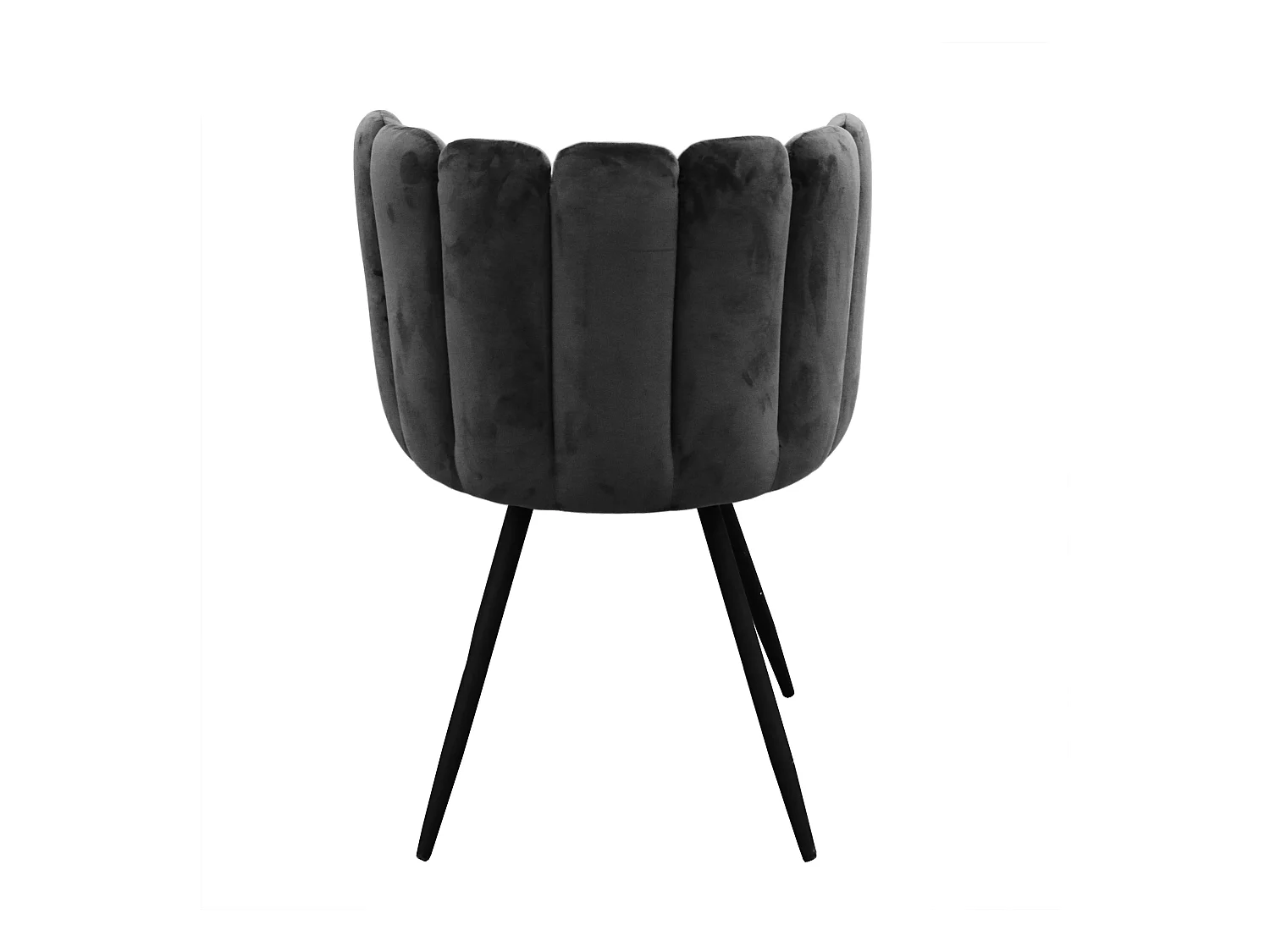 Chaise Ariel velours noir