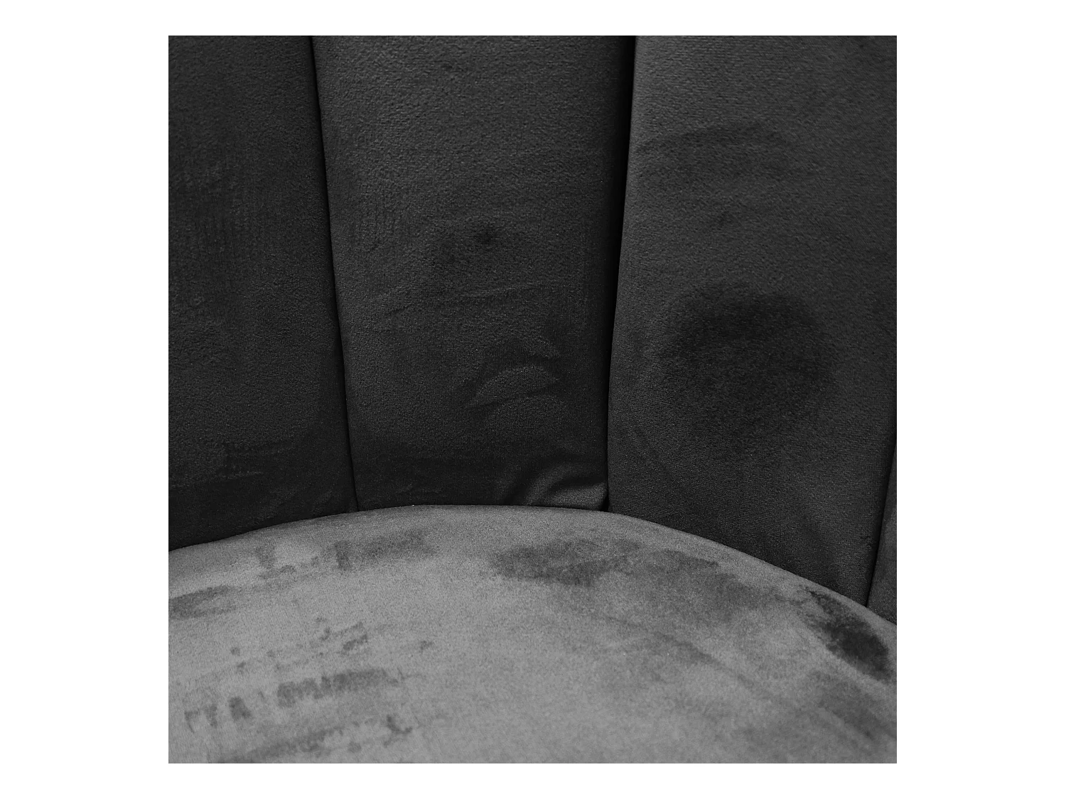 Chaise Ariel velours noir