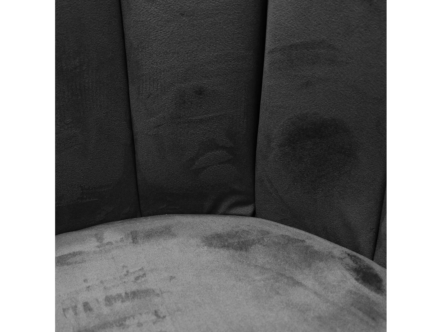 Chaise Ariel velours noir