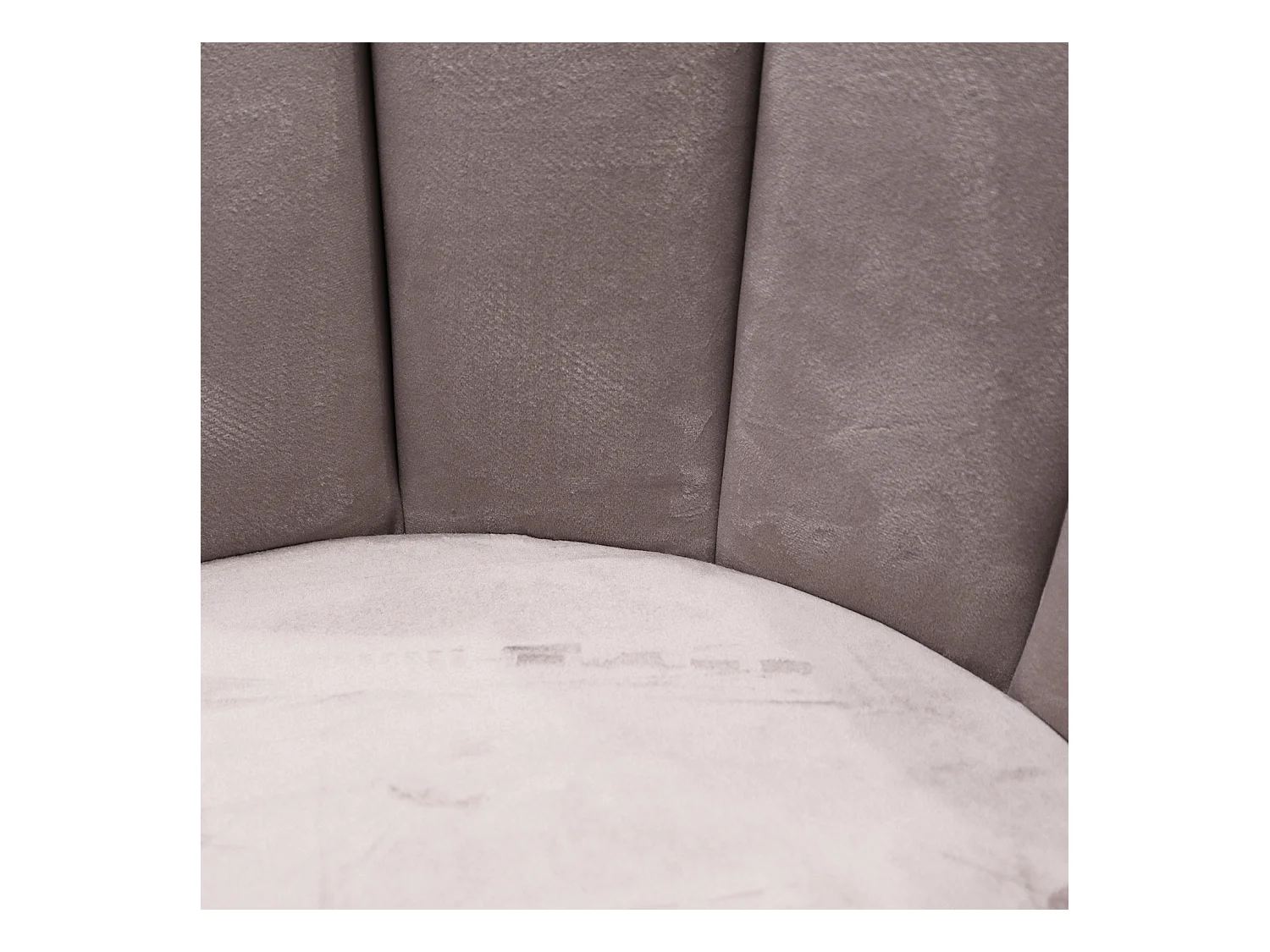 Chaise Ariel velours gris