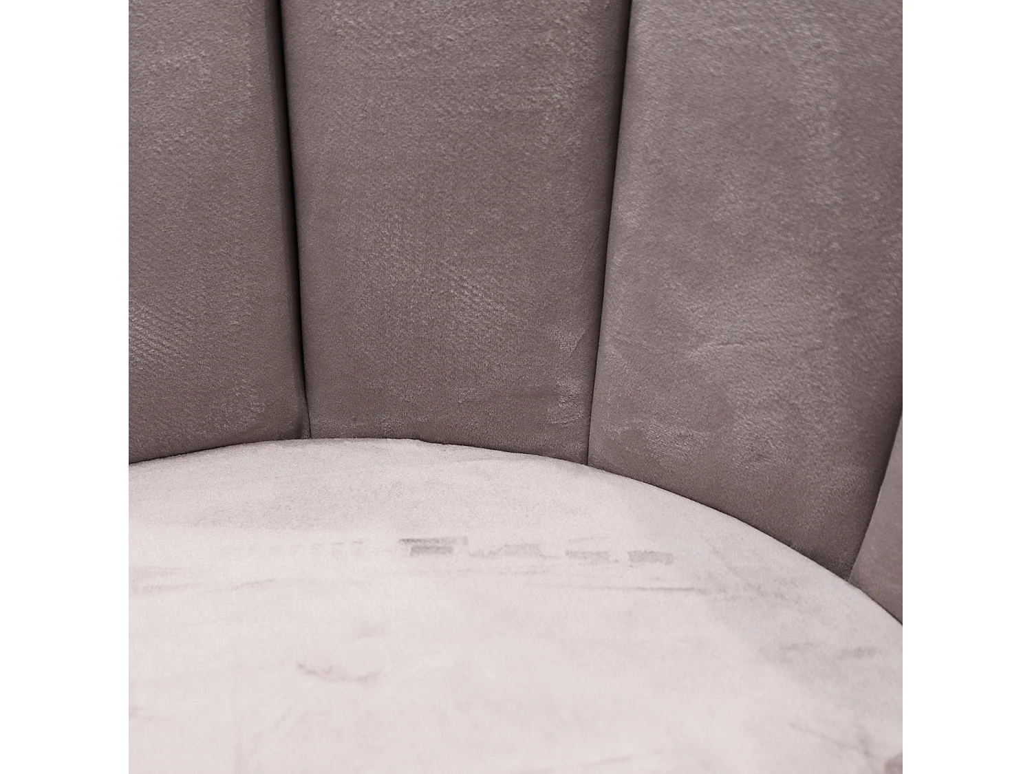 Chaise Ariel velours gris