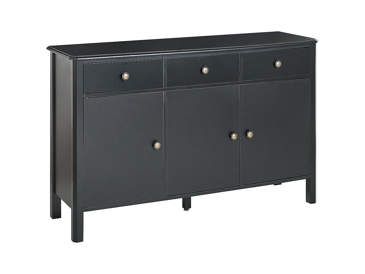 Dressoir met 3 deuren OLATE Zwart