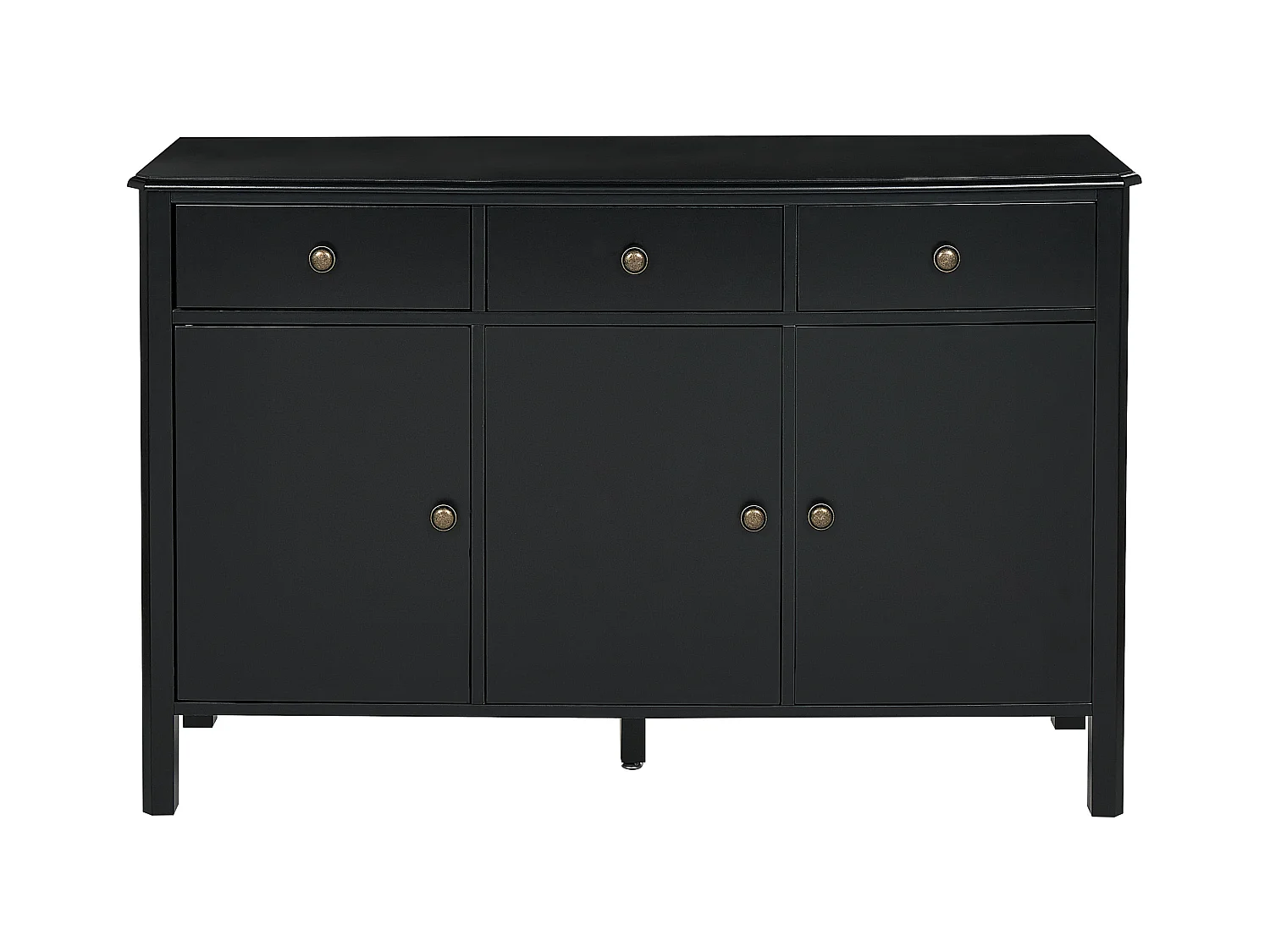 Dressoir met 3 deuren OLATE Zwart