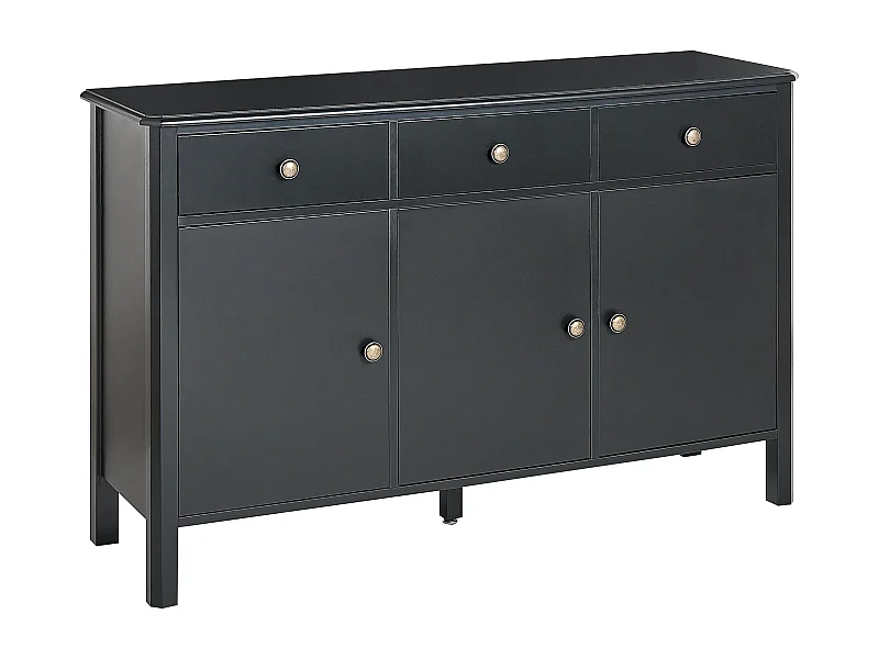 Commode 3 portes OLATE Noir