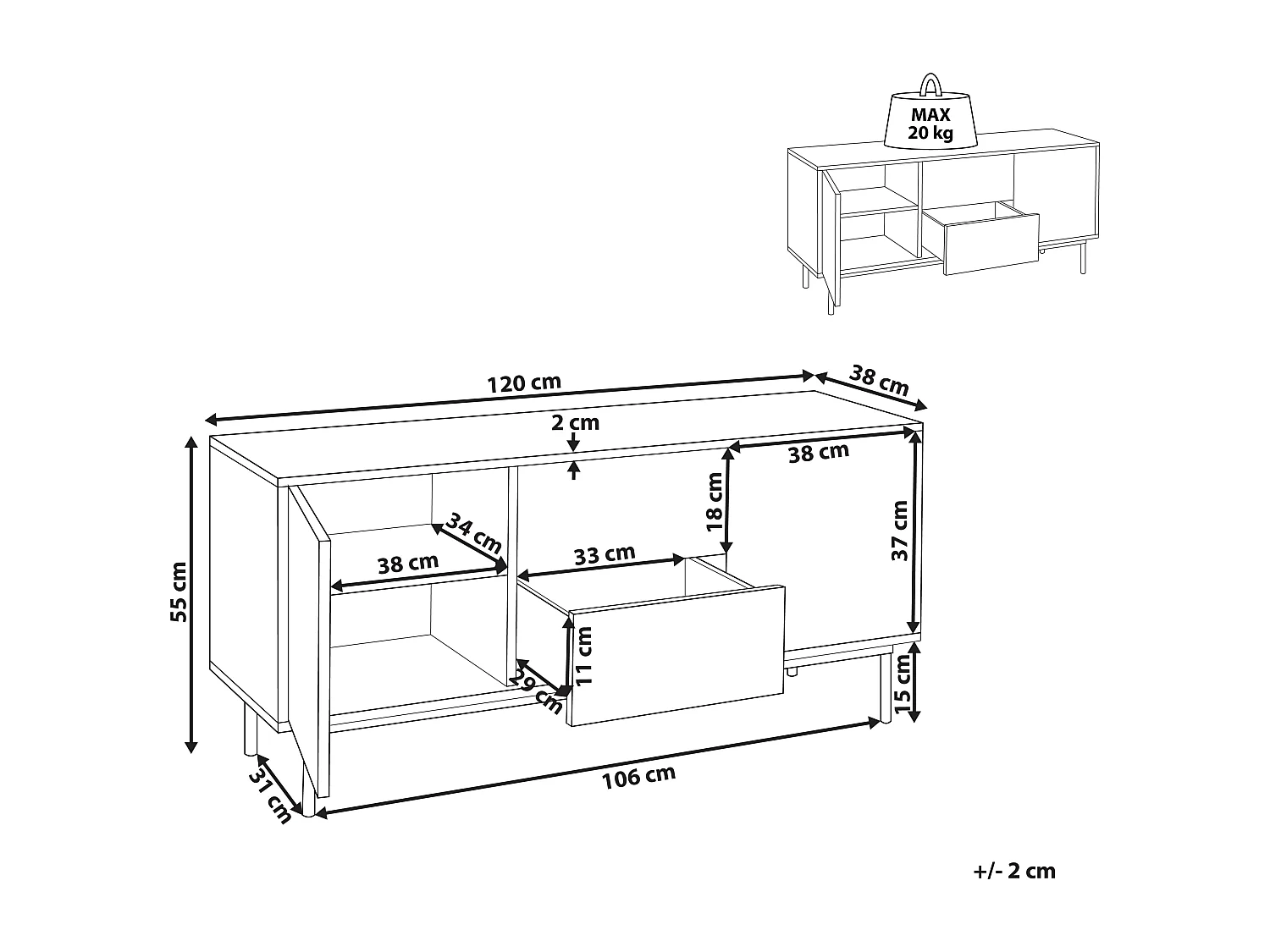 Armoire OKLAND Blanc
