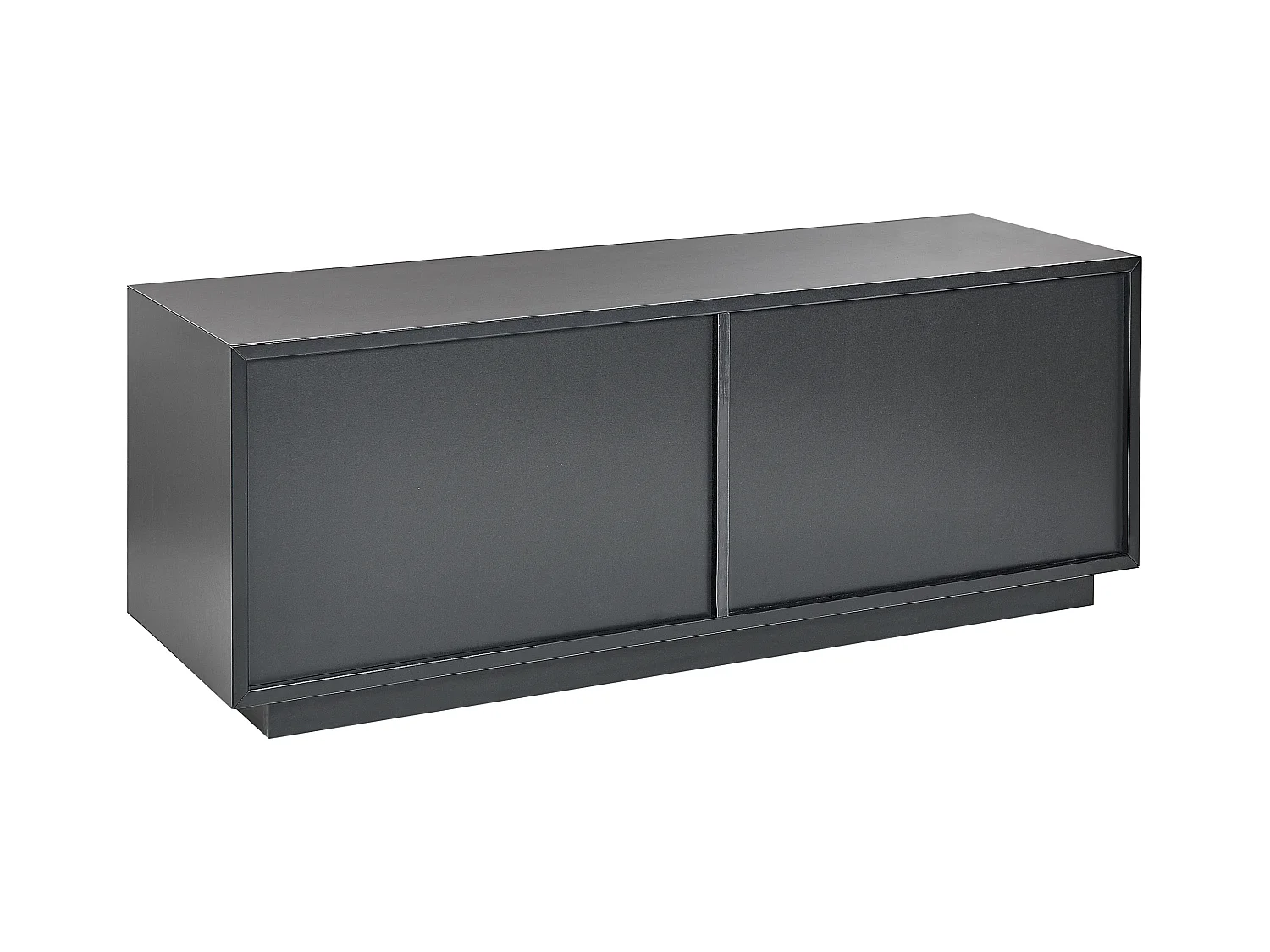 Sideboard schwarz mit 4 Türen goldenen Griffen 120 x 40 x 45 cm Modern Oxnard