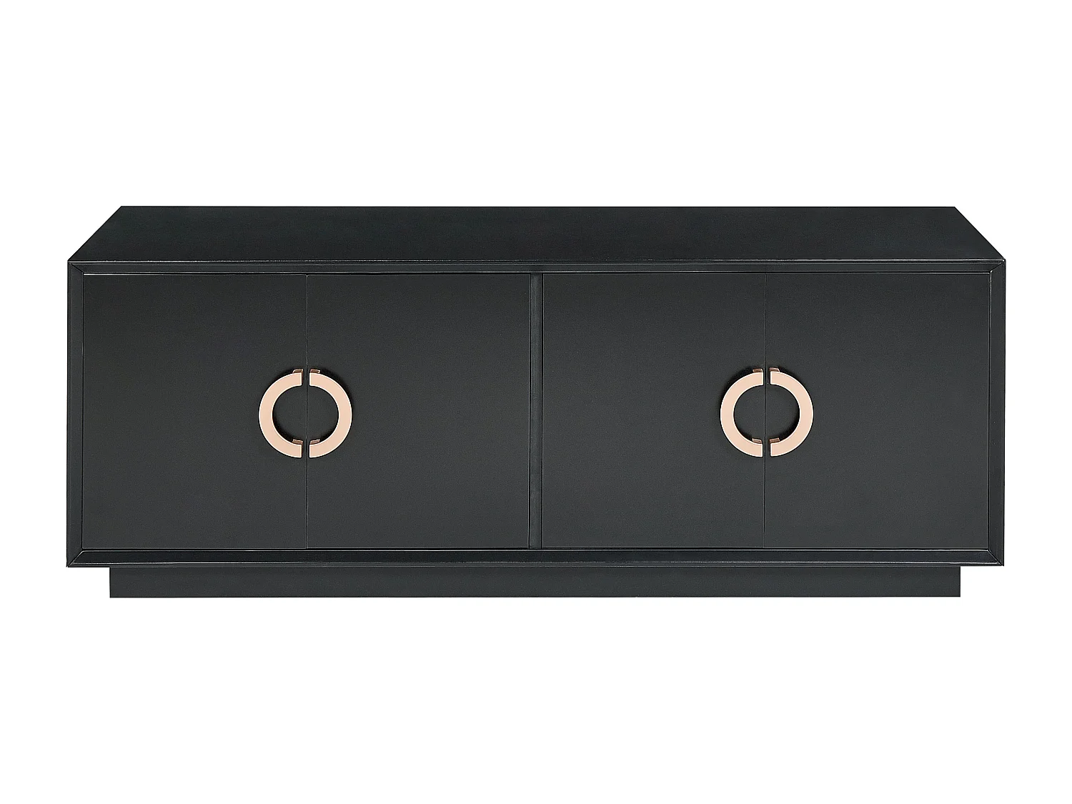 Commode à 4 portes noire OXNARD