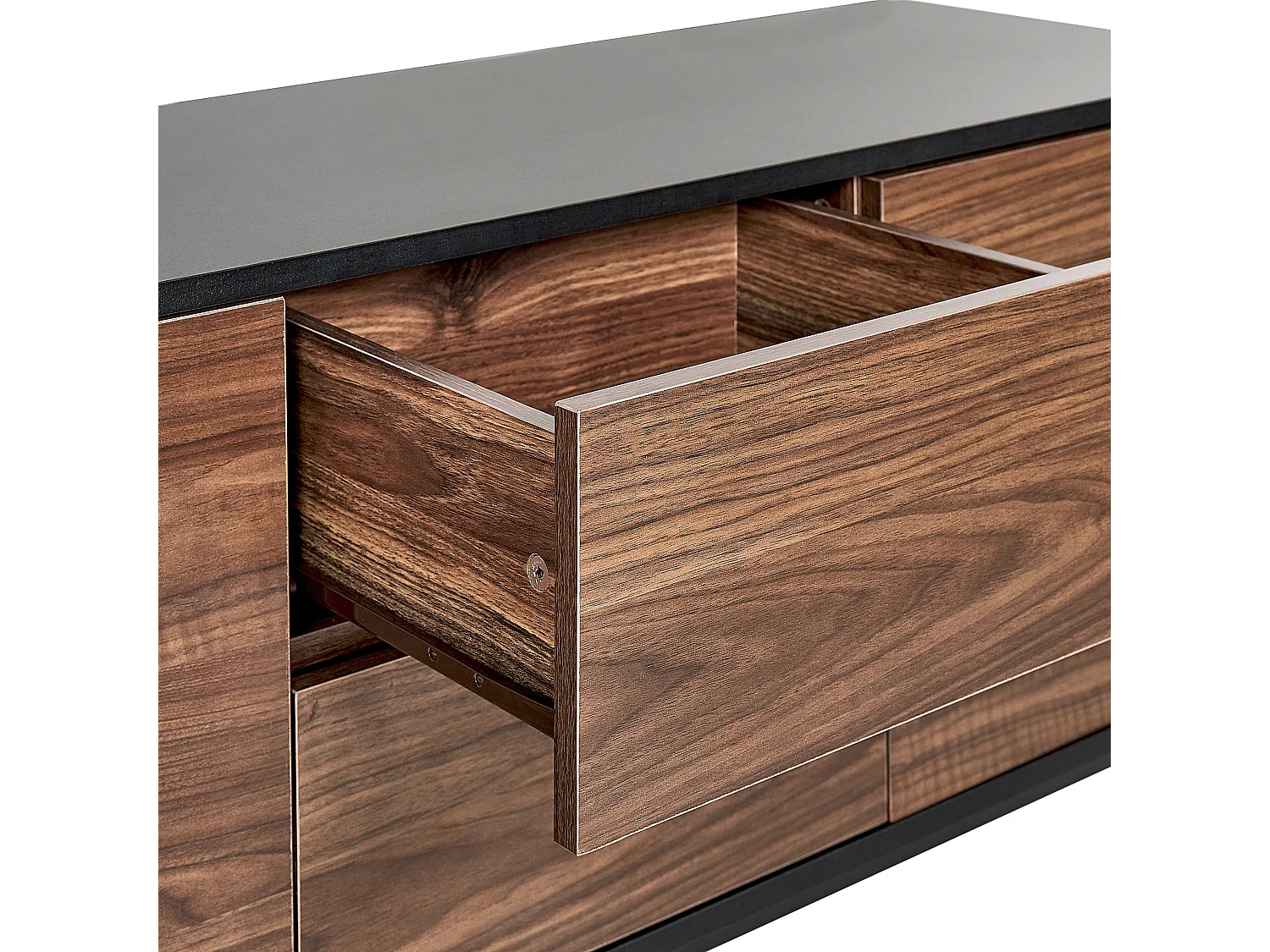 Armadio OKLAND Simil legno Nero