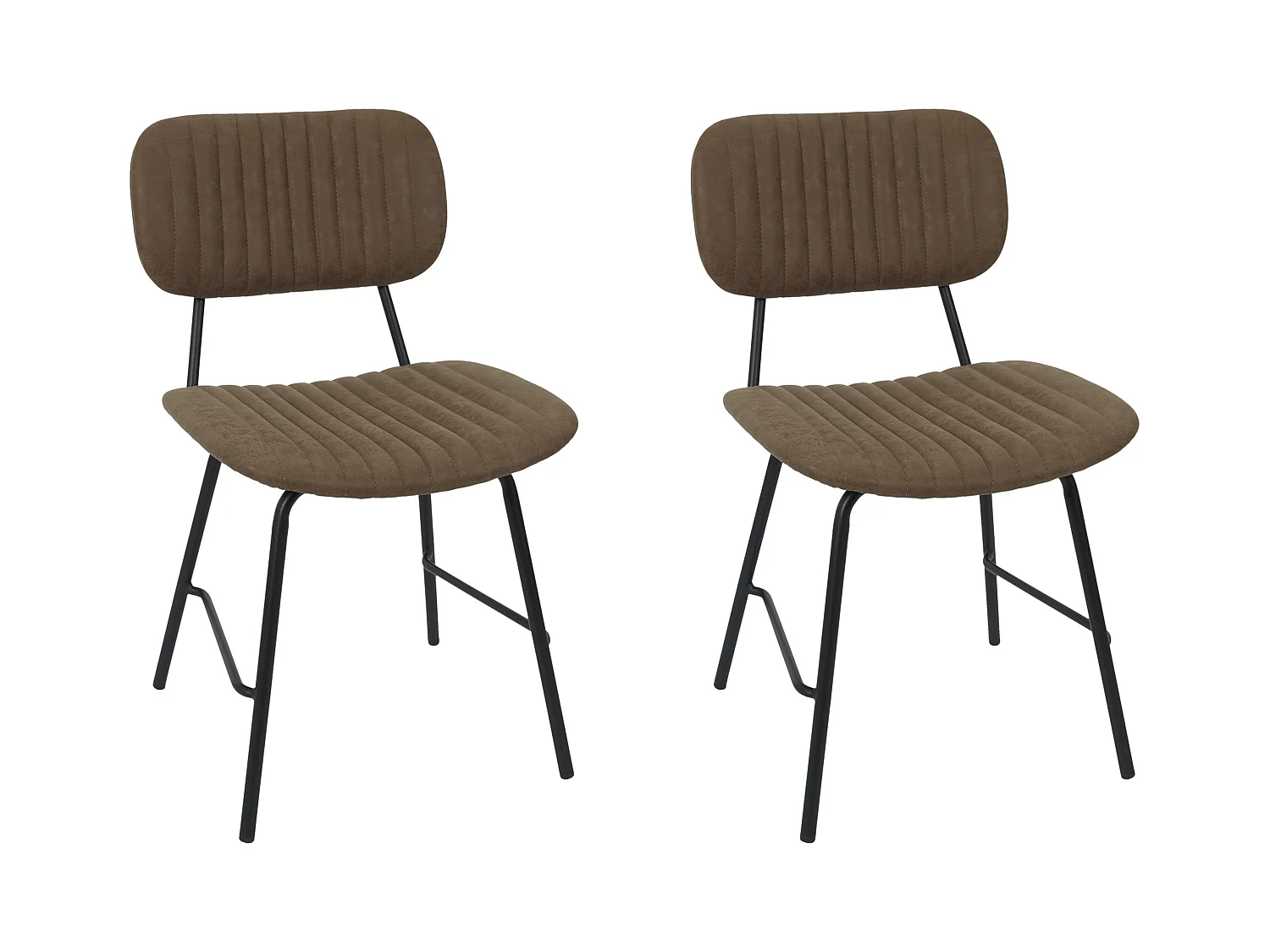 Chaise Taylor Marron - Lot De 2 Marron
