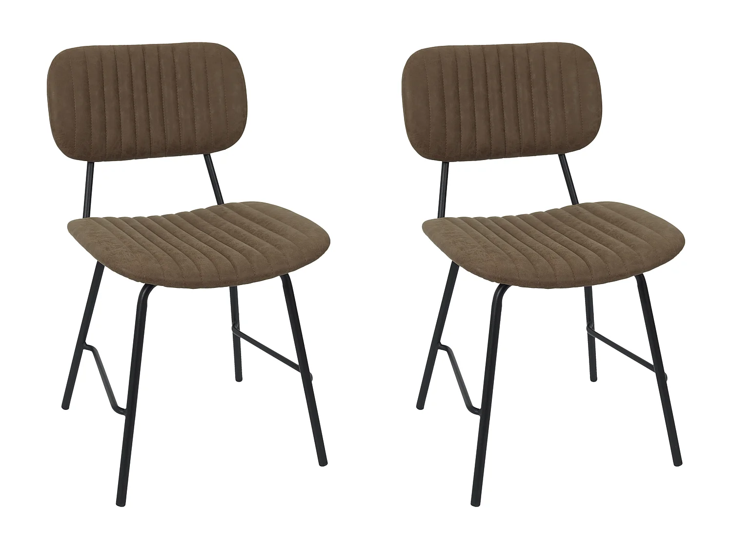 Chaise Taylor Marron - Lot De 2 Marron