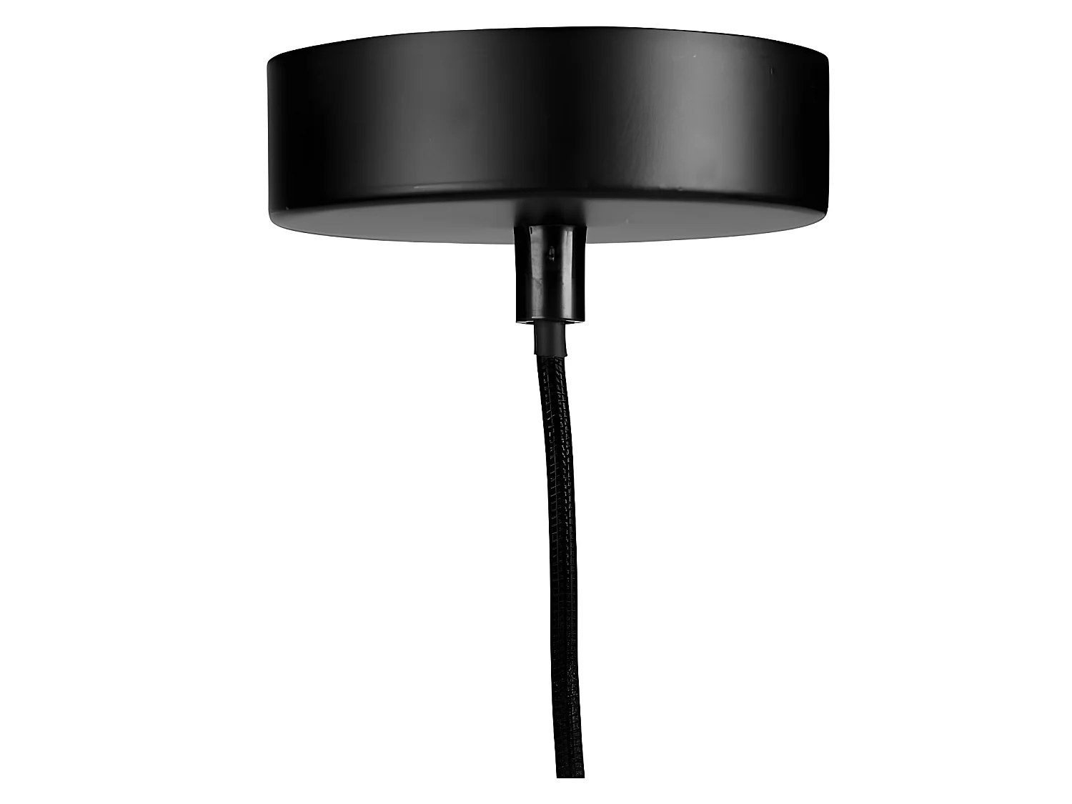 Suspension métal ajouré Calathéa noire Ostaria