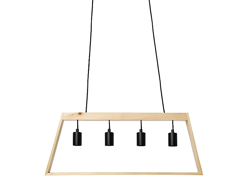 Suspension trapèze en bois 4 cordons Ostaria