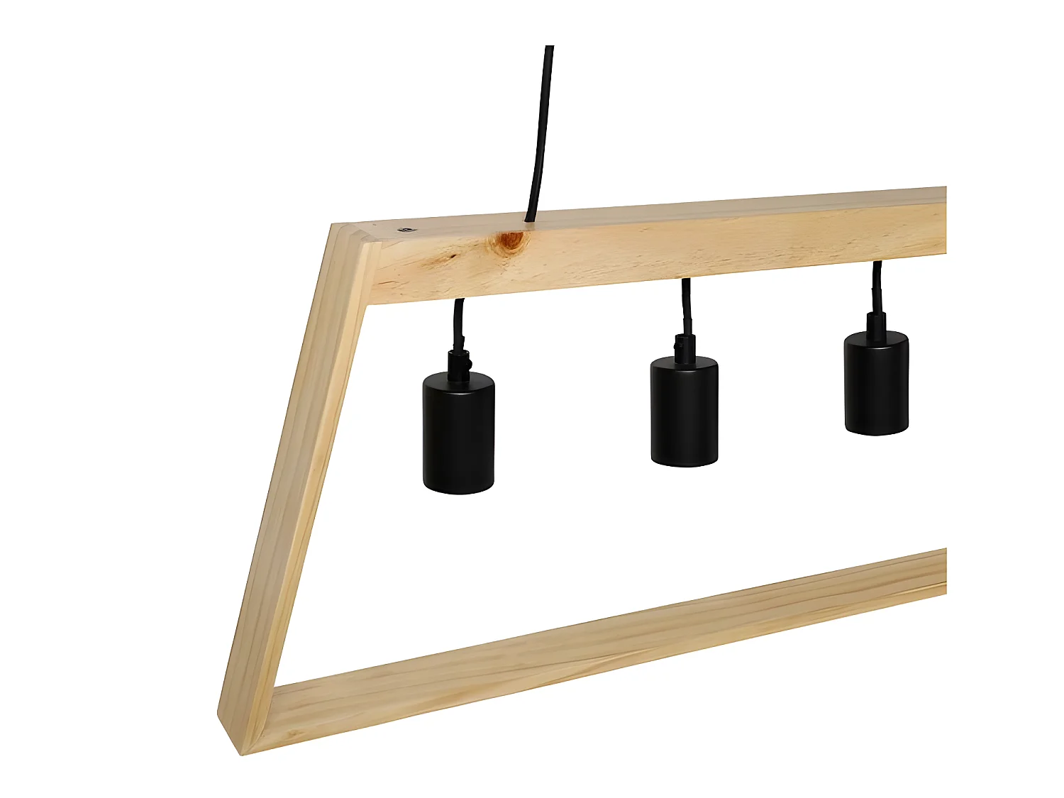 Suspension trapèze en bois 4 cordons Ostaria