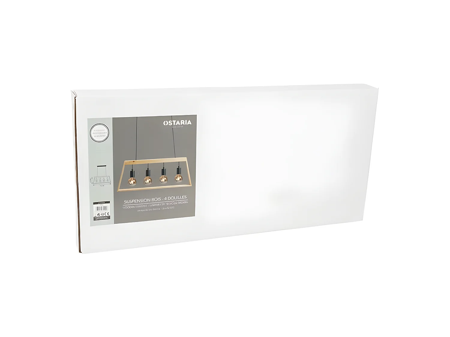 Suspension trapèze en bois 4 cordons Ostaria