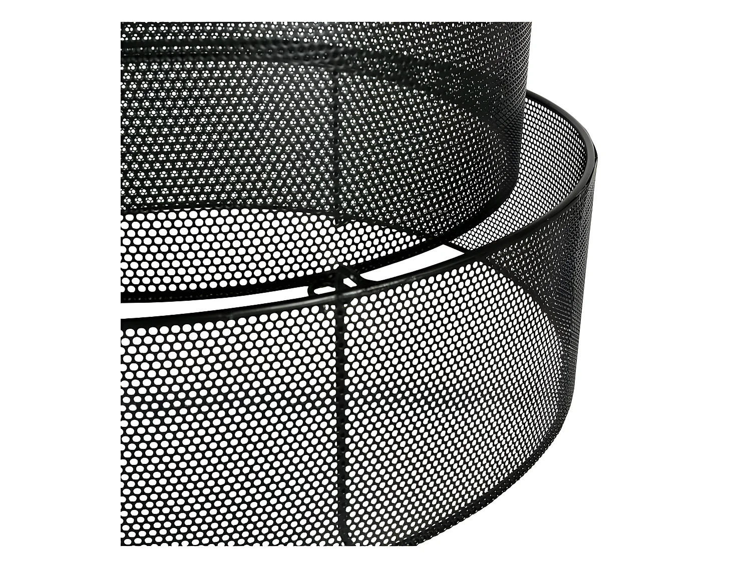 Suspension gigogne Elise ronde métal Ostaria - Noir