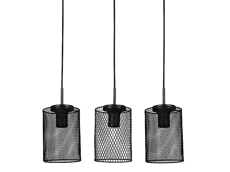 Suspension rampe grillage Ubi noir Ostaria