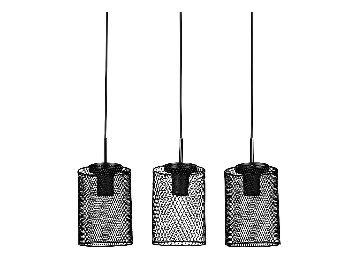 Suspension rampe grillage Ubi noir Ostaria