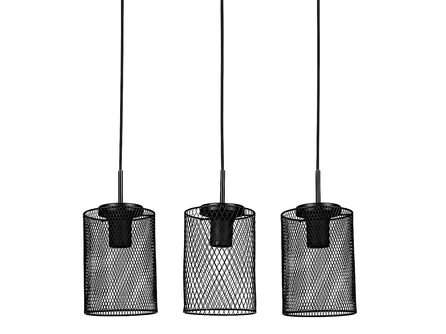 Suspension rampe grillage Ubi noir Ostaria