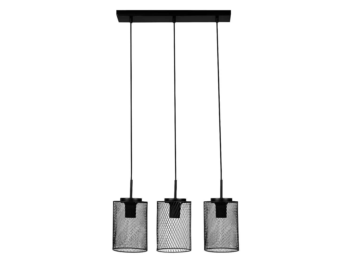 Suspension rampe grillage Ubi noir Ostaria