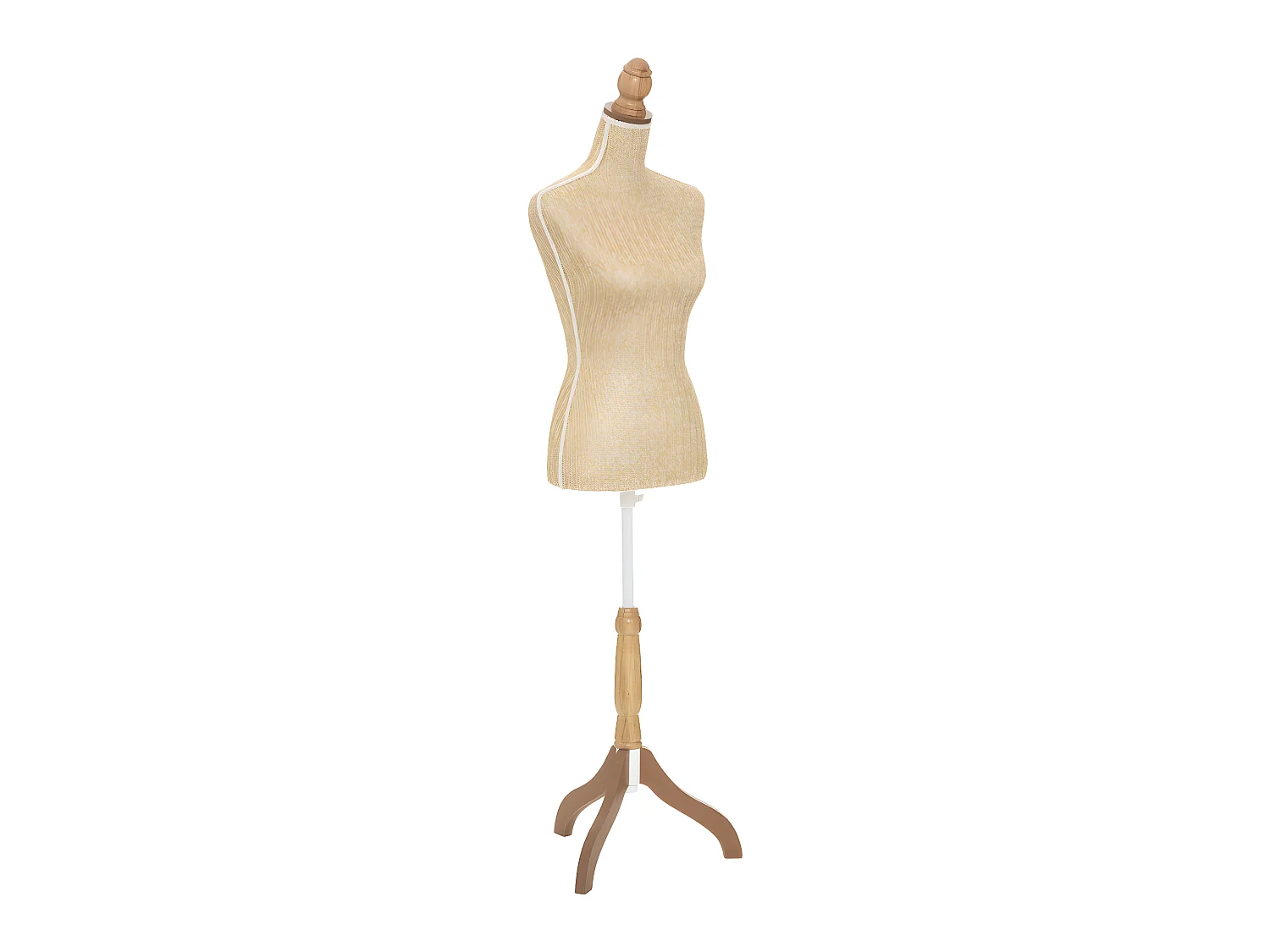 Mannequin Tressé en Bois "Carmen" 160cm Beige
