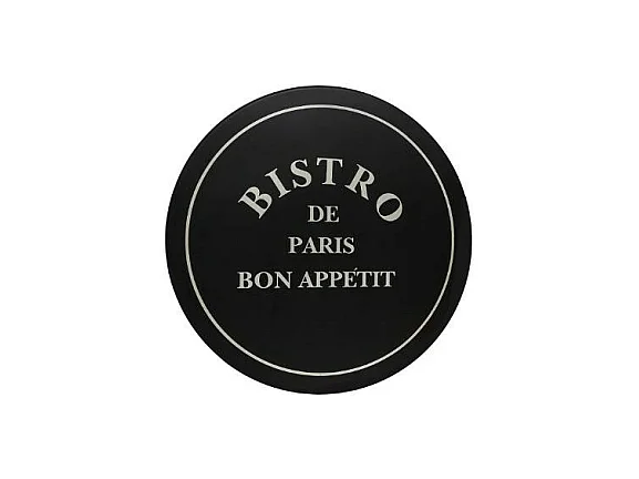 Table de Jardin & 4 Chaises "To Paris" 77cm Noir