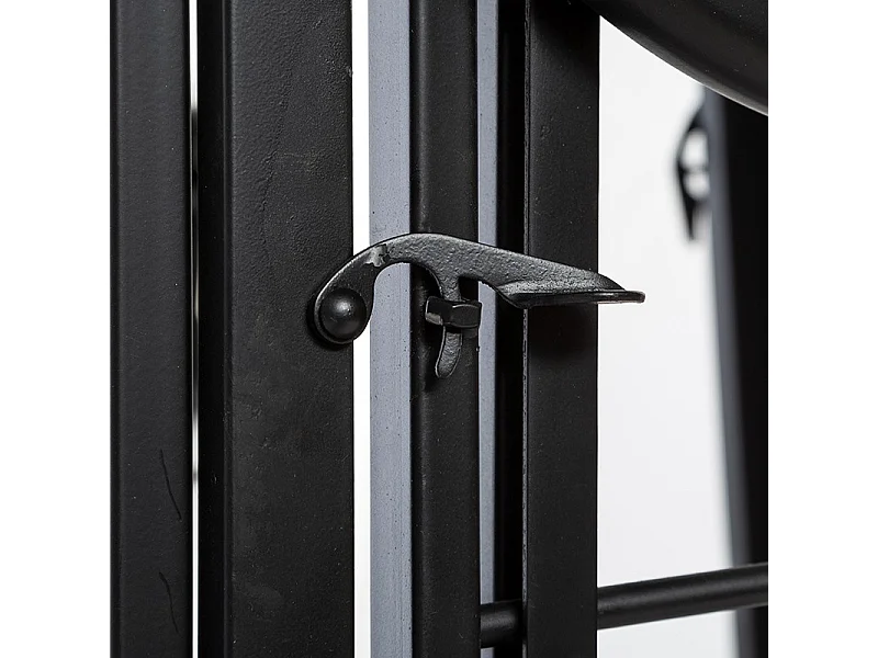 Table de Jardin & 4 Chaises "To Paris" 77cm Noir