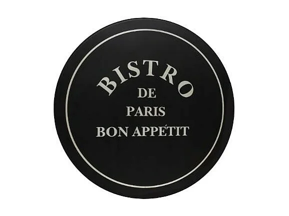 Table de Jardin & 4 Chaises "To Paris" 77cm Noir