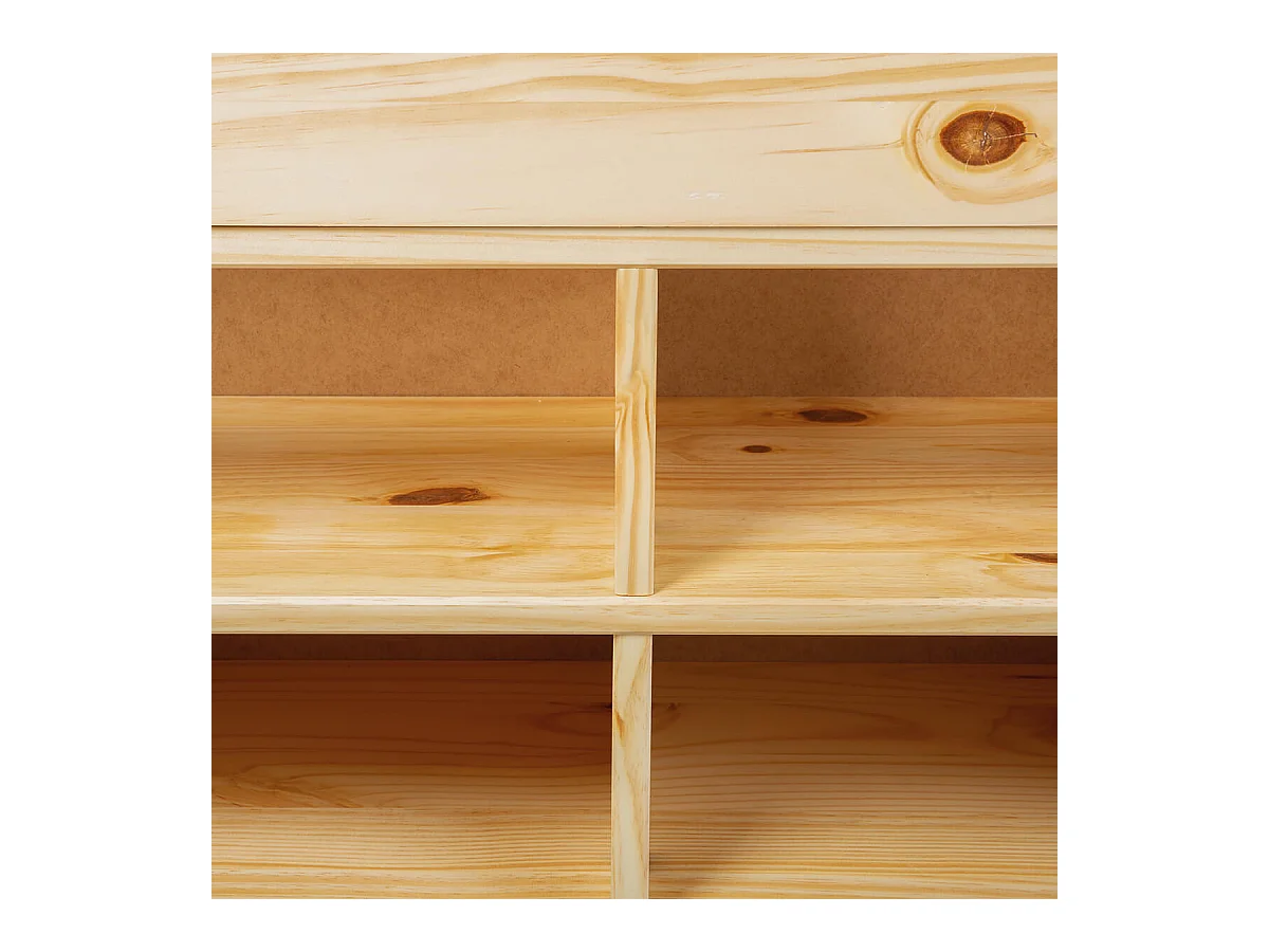 CALI - Lit 180x200cm multi-rangement Bois Massif