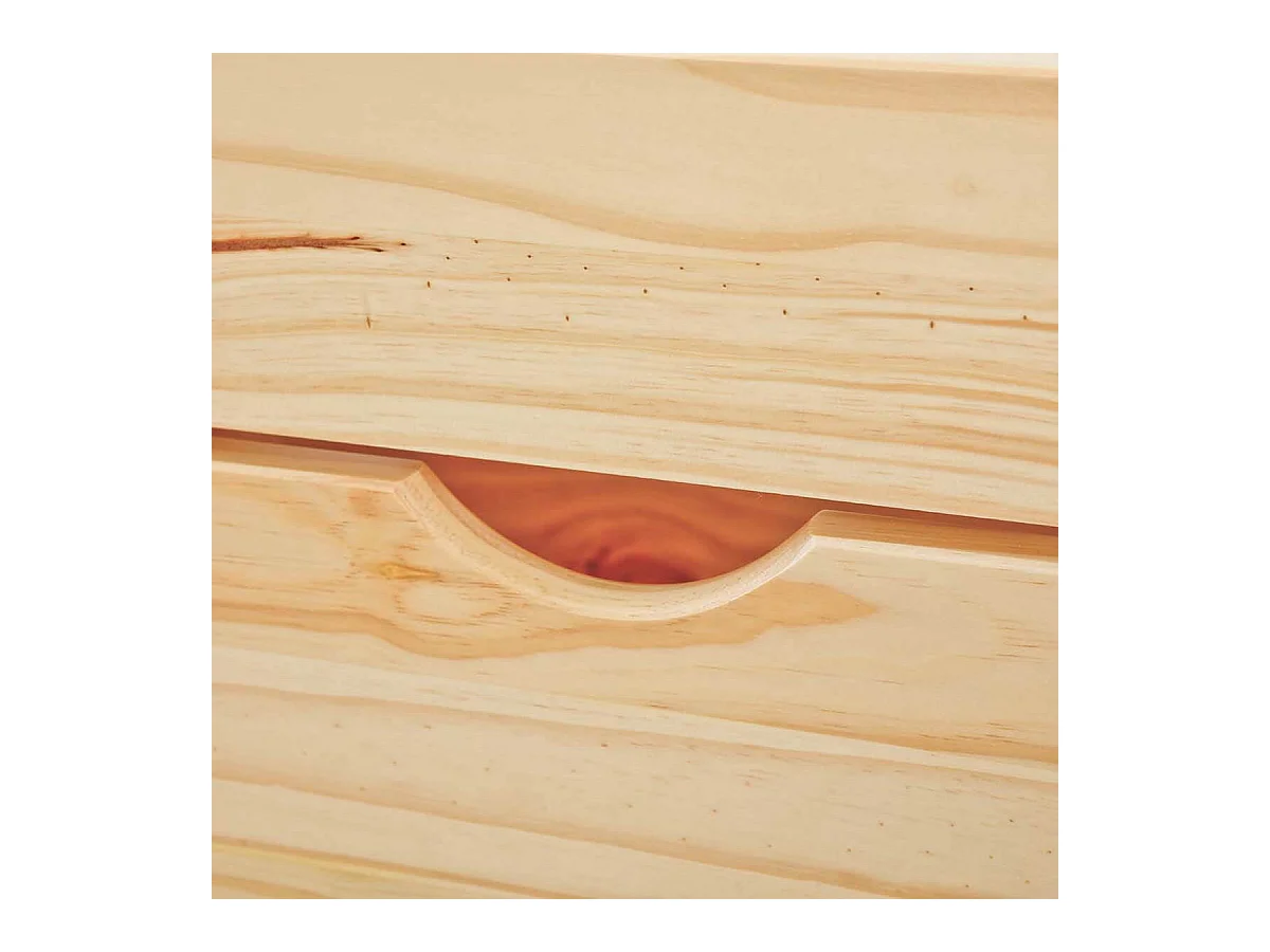 CALI - Lit 90x200cm multi-rangement Bois Massif