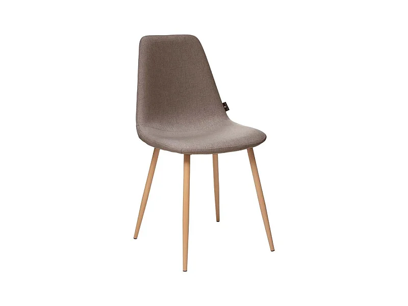Lot de 4 Chaises Design "Roka" 85cm Taupe